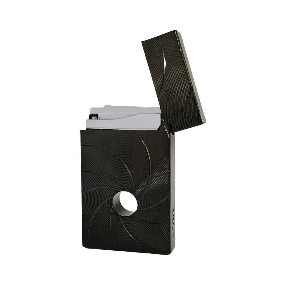 007 Lighter Metal Ping Sound Smoking Cigarette Tobacco Accessories Cigar Men Gifts Collections Refillable GasC250312