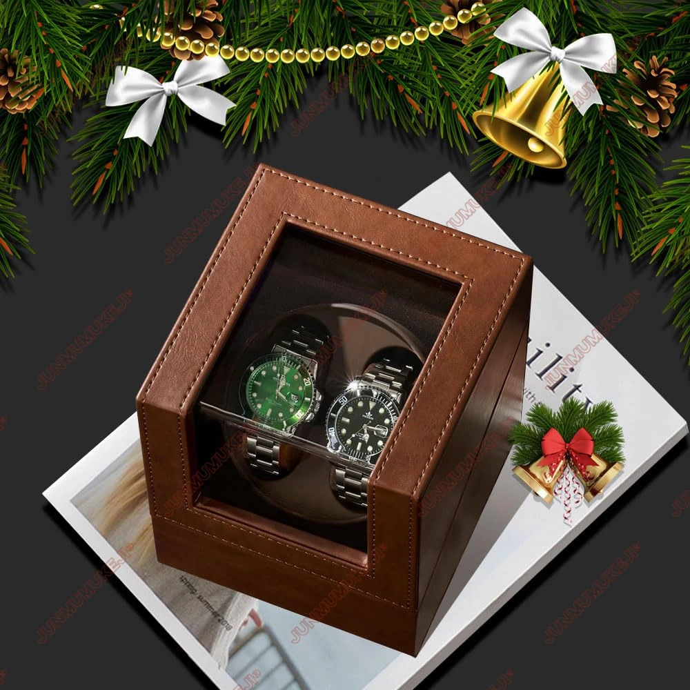 Watch Winder for Automatic WatchesAutomatic Watch Winder Box with Quiet Japanese Mabuchi Motor 250306bj
