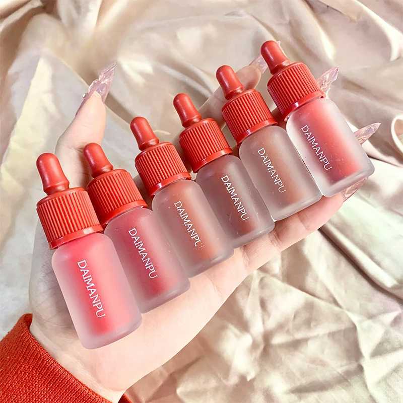 Dye Lip Matte Makeup Moisturizer Liquid lipstick Waterproof Lasting Red Velvet Lip Color Korean CosmeticsXJ250312