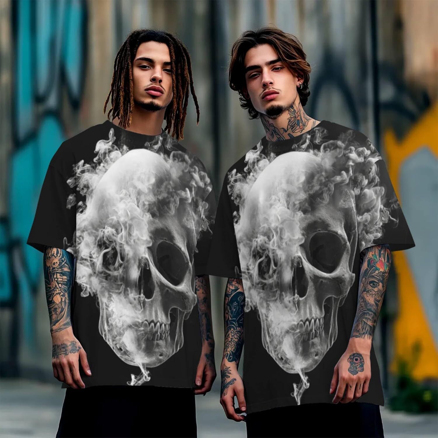 Mens T shirt 3D Pattern Print T-Shirt with Design Breathable Cool Lightweight Flexible Easy to Match Diverse tee Casual tops summer clothes