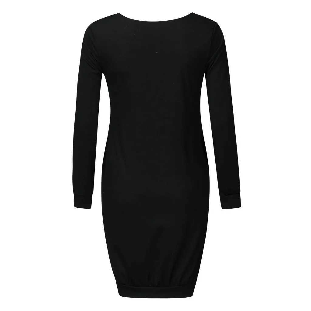 WomenS Maternity Dress Photoshoot V-Neck Hem Long Sleeve Solid Dress With Pocket Autumn Winter Plus Summer Dress T250311