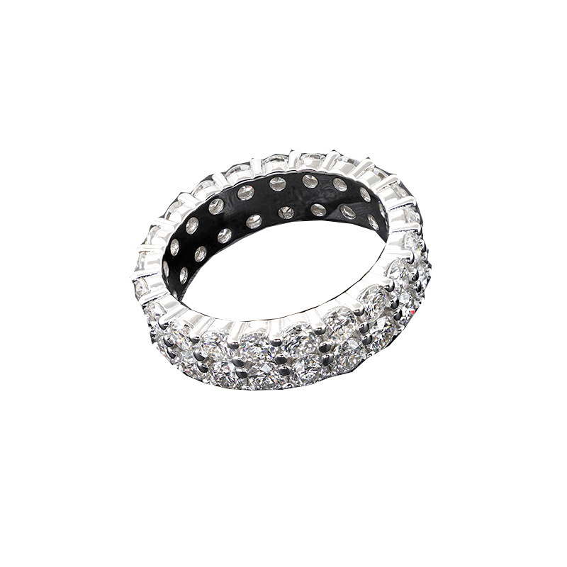 S925 Silver Moissanite Rings For Men And Women Iced Out Fashion Hip Hop Jewelry Pass Diamonds Tester Free Shipping