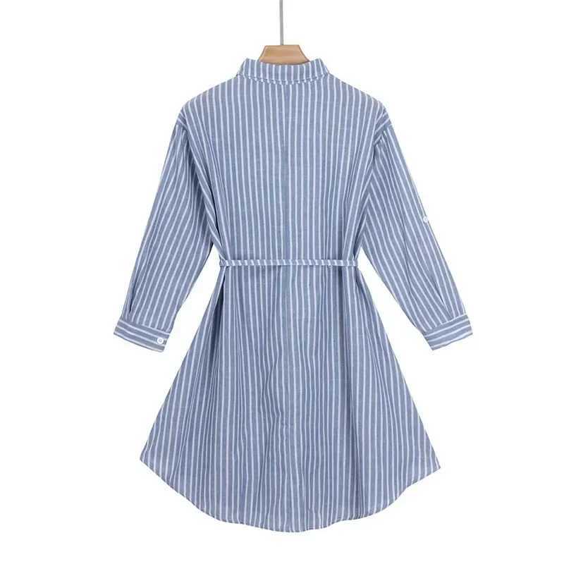 Striped Dress Lining for Pregnant Maternity Women Clothes Breastfeeding Pregnancy Long SleeveT250311