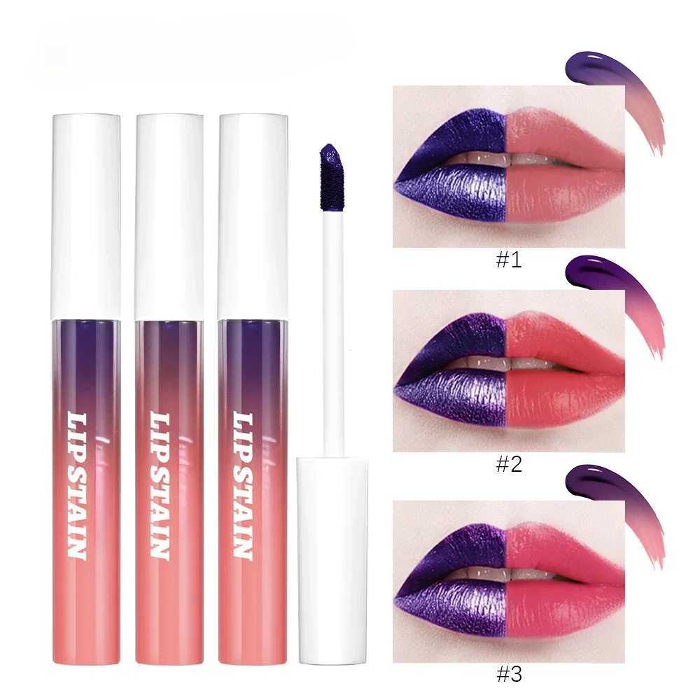 Lip color peeling reveals long-lasting waterproof pink lip color transfer preventing natural lip color W250312