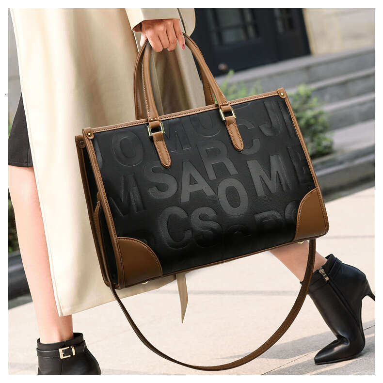 Women's Bags Large Capacity New Women's Handbag Minimalist Design Soft Leather Atmosphere Shoulder Versatile Tote Bag for Women