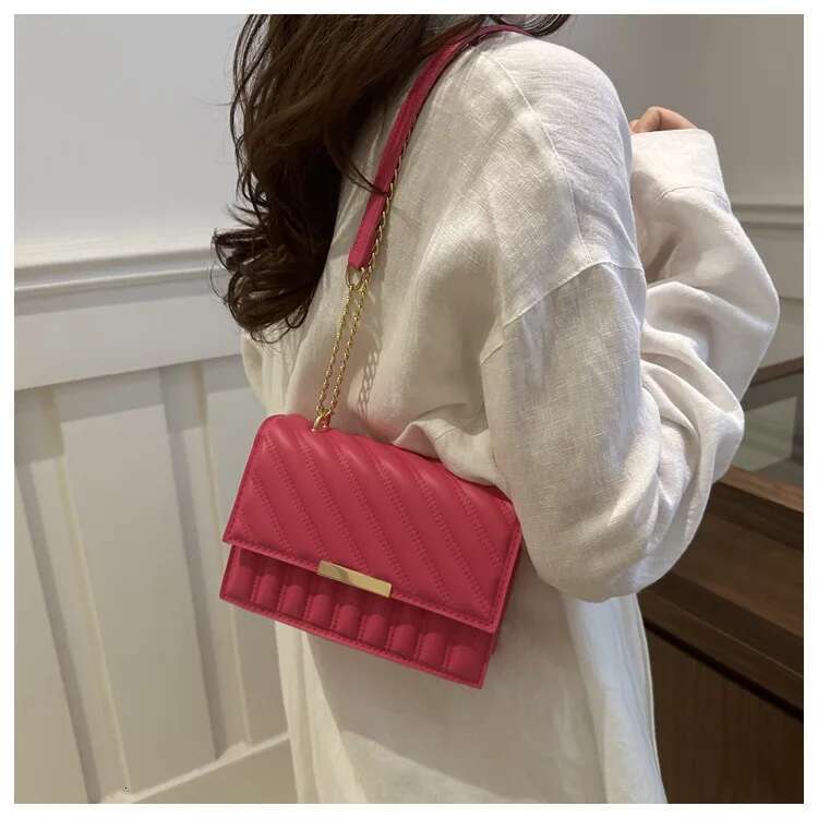 Orange Fashion Designer Women s Mini Handbag Trendy Crossbody Bag Single Item Chain Small Square Bag Casual Large Capacity Mobile Wallet Storage Bag