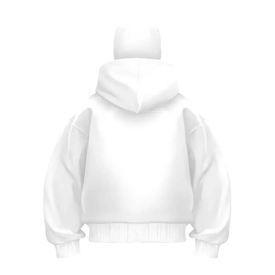 Fashionable Y2k double hat design hoodie for 2025 spring new mens casual loose cardigan street hip-hop zipper hooded sweatshirt M250312