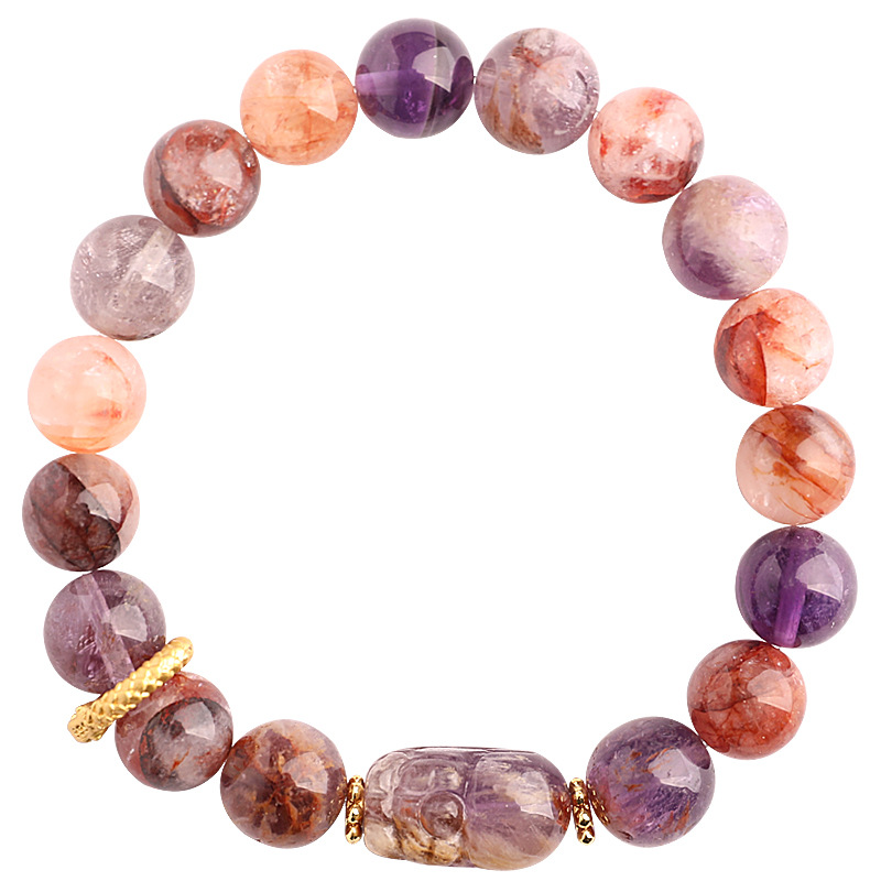 Nine Purple Fire Tenglong Bracelet Golden Dragon Tengfei Shunti Toukui Pixi Amethyst