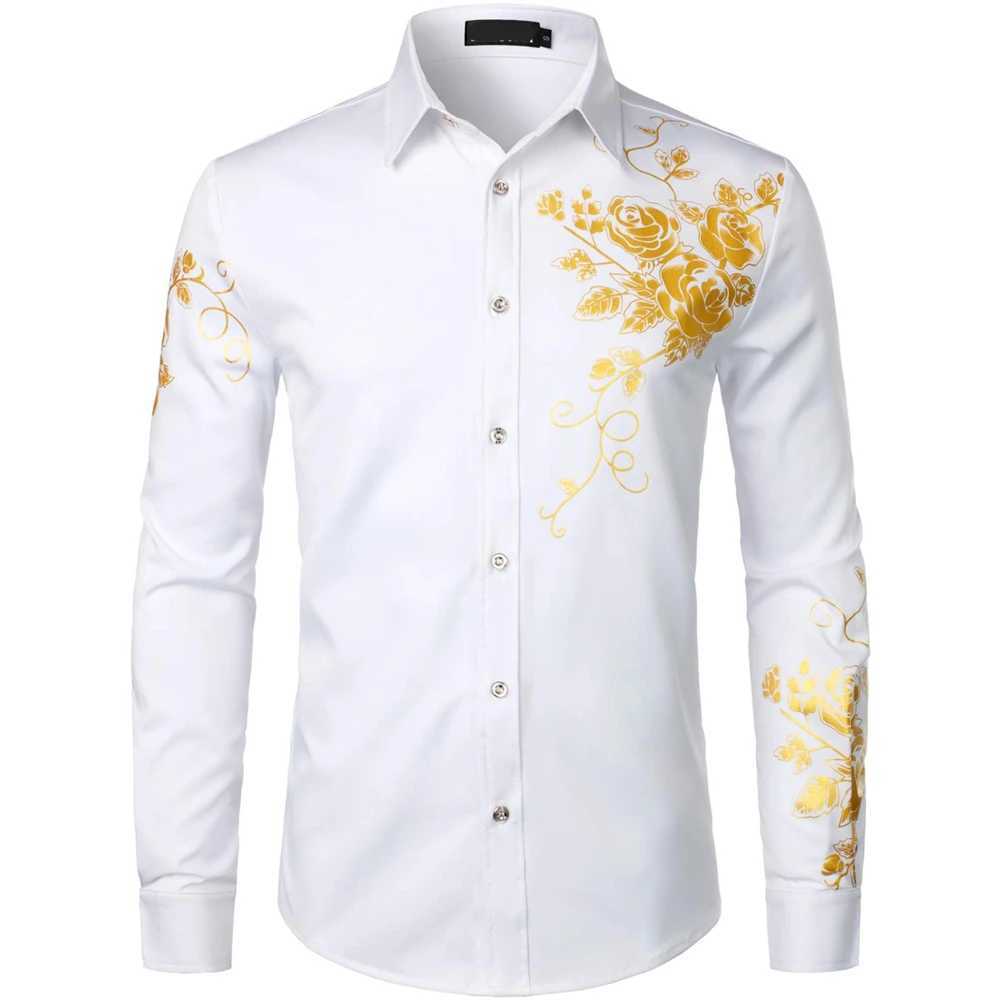 Mens Long Sleeve Shirts Casual Shirts Elegant Fashion Mens Clothes 2024 Mens Trendy Clothes Oversized Printed Long Sleeves W250312