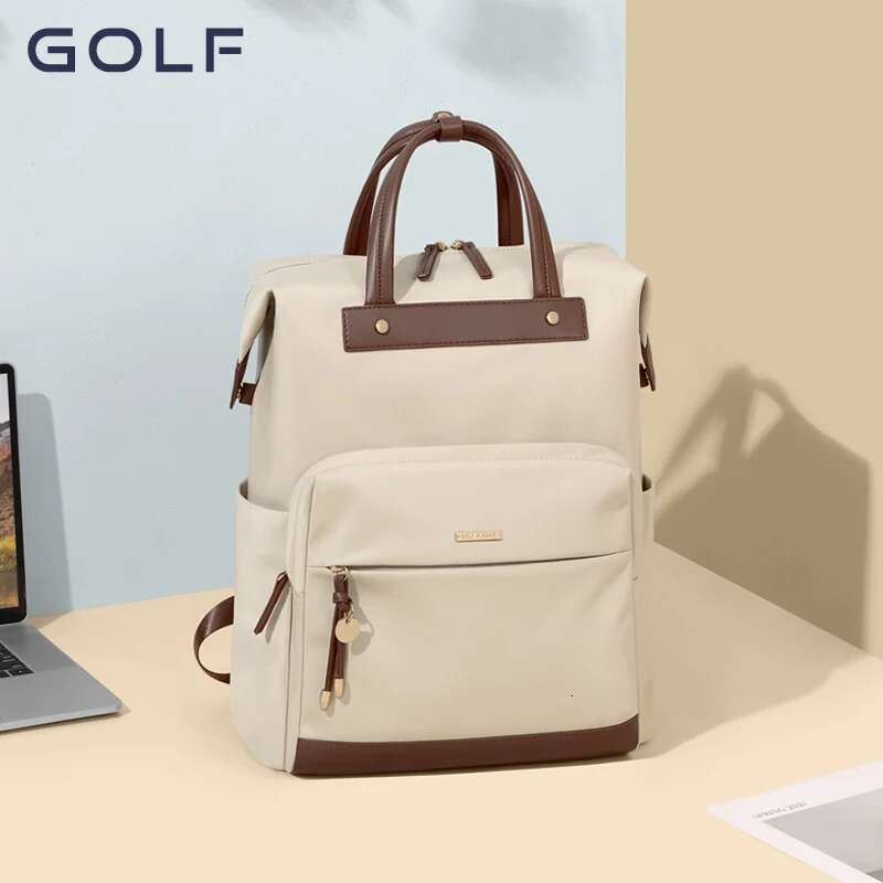 GOLF Large Capacity Schoolbag College Student Commuter Computer Bag Minimalist Female Handheld Backpack
