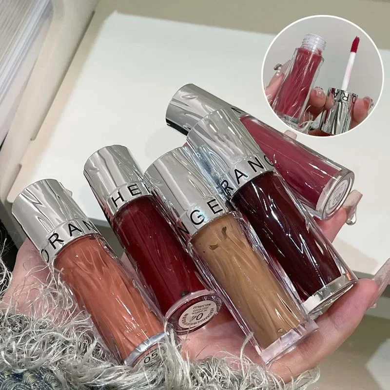 Herorange Nude Pink Mirror lipstick Jelly Transparent lipstick Moisturizing lipstick Glossy lipstick ColoringXJ250312