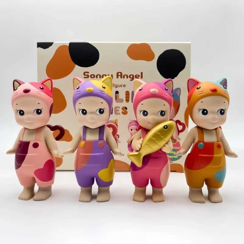 Cat Angel 4 Hidden Series Blind Box Figures Ornaments Dolls Collectible Model Christmas Gifts Toys X250312