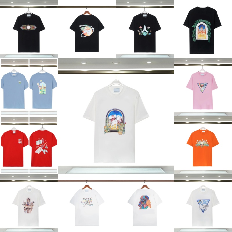 Designer T Shirt Men shirt Summer new short sleeved T shirts for men women half sleeved travel vacation couple tshirt outdoor breathable cotton tees S-3XL