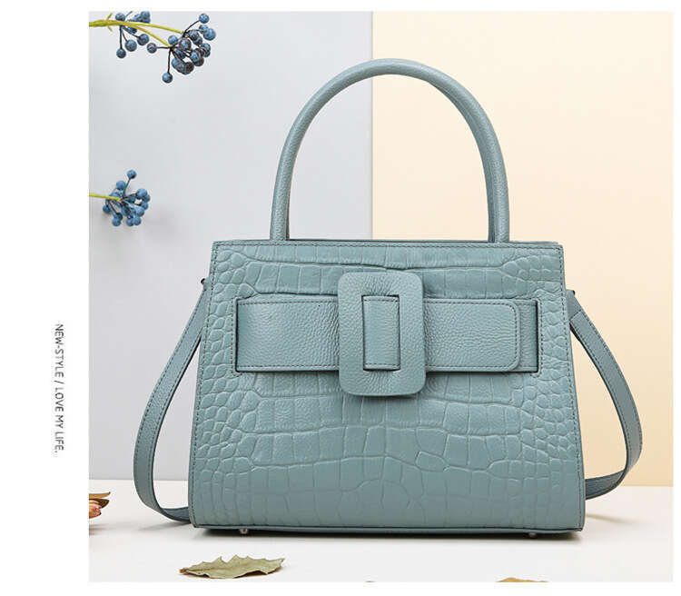 Women's Bags Handheld with feminine temperament new fashionable large capacity single shoulder bag, simple and atmospheric crocodile pattern cros