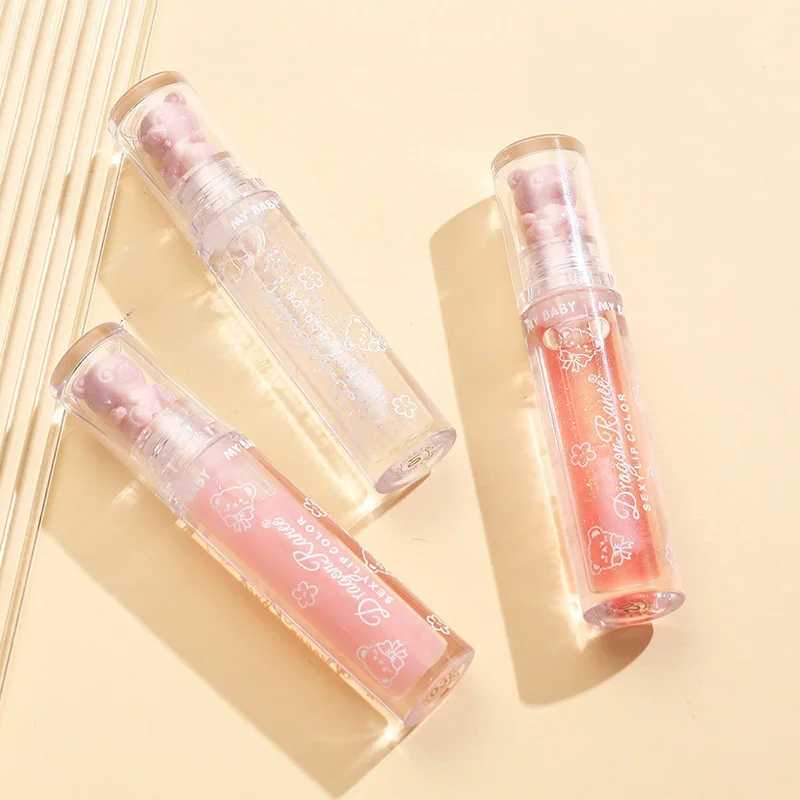 Mirror lipstick long-lasting moisturizing jelly lipstick shiny lip color lip color lip color makeup bear lipstick Korean cosmetics W250312