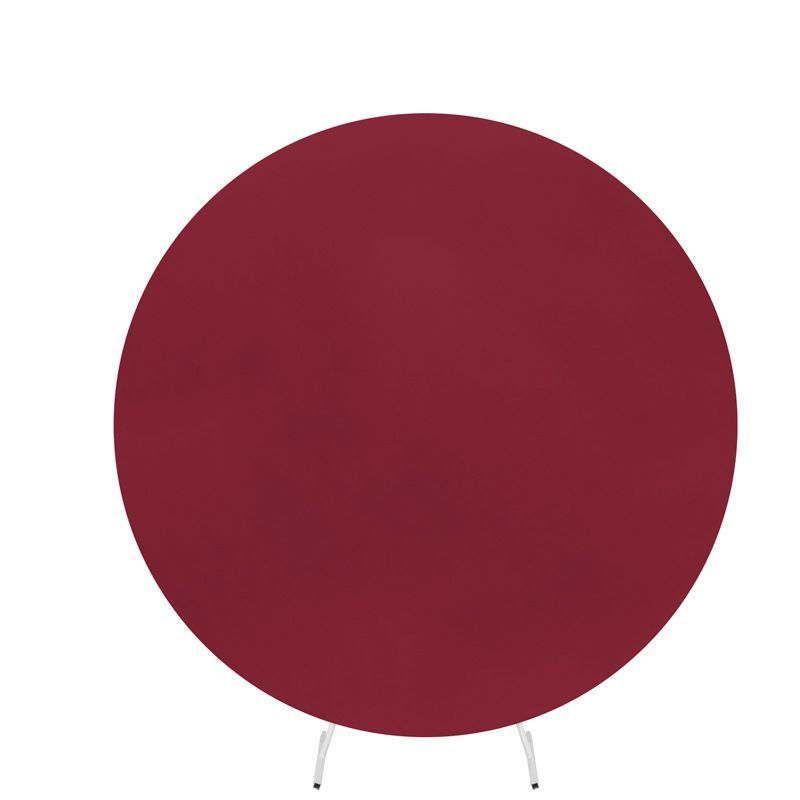 Elastic Round Solid Fabric Cover for Parties and Events Versatile Photo Backdrop Material