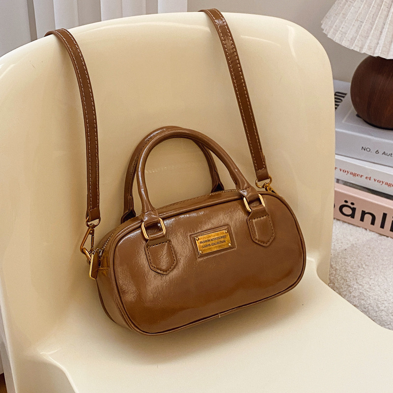Bowling Korean Version Multifunctional Handbag 2025 New Large Capacity Storage Bag Fashion Designer Women s Commuting Shoulder Crossbody Bag Mini Hand