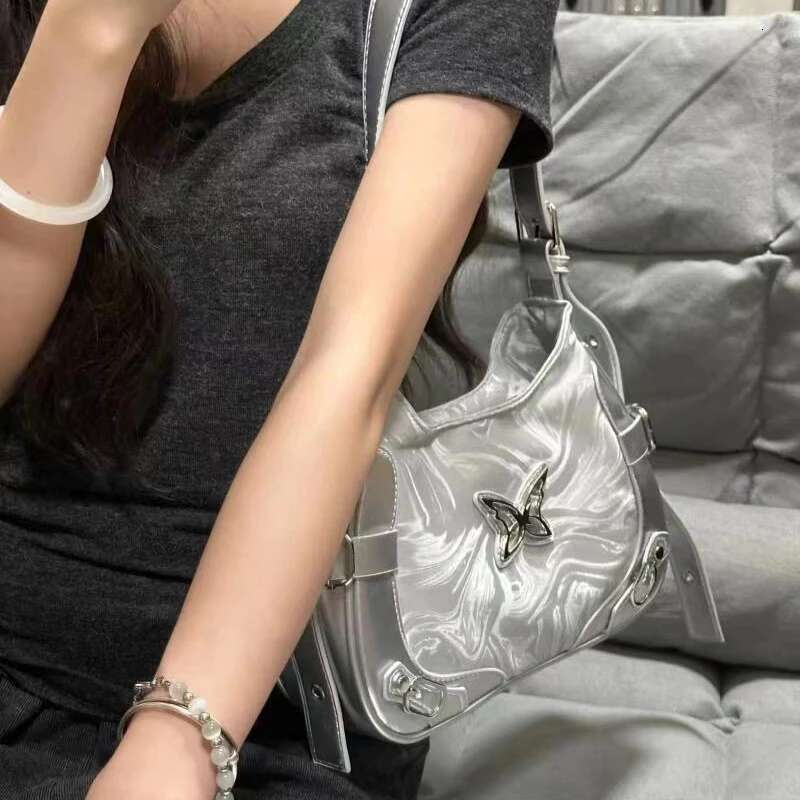Butterfly Leather Shoulder American Retro Handbag Armpit Storage Bag Fashion Designer Women s Handbag Trend Casual Wallet Mini Wallet Crossbody Bag