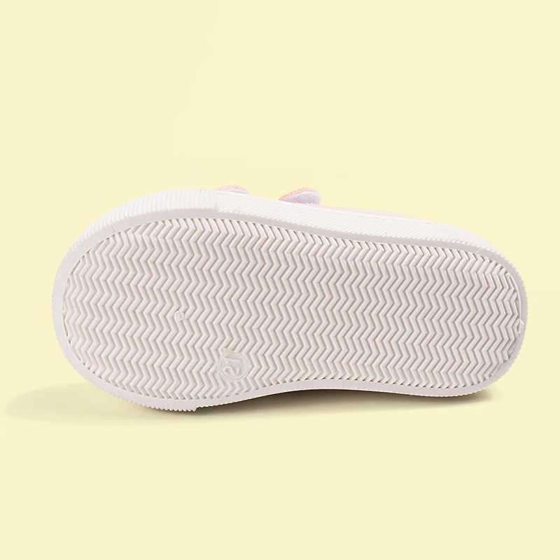 2025 New Spring Childrens Sports Shoes White Sports Shoes Soft Bottom Double Strap Casual Shoes EKC5323 Z250312