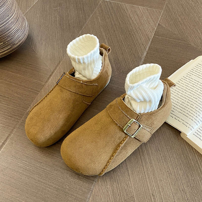 Soft soled Boken for women 2025 new spring style one foot bean shoes fashionable and versatile British style women's shoes
