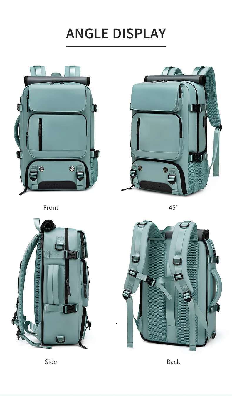 XOKY Large Boardable USB Charging Waterproof Outdoor Travel Backpack Independent Shoe Compartment 8102