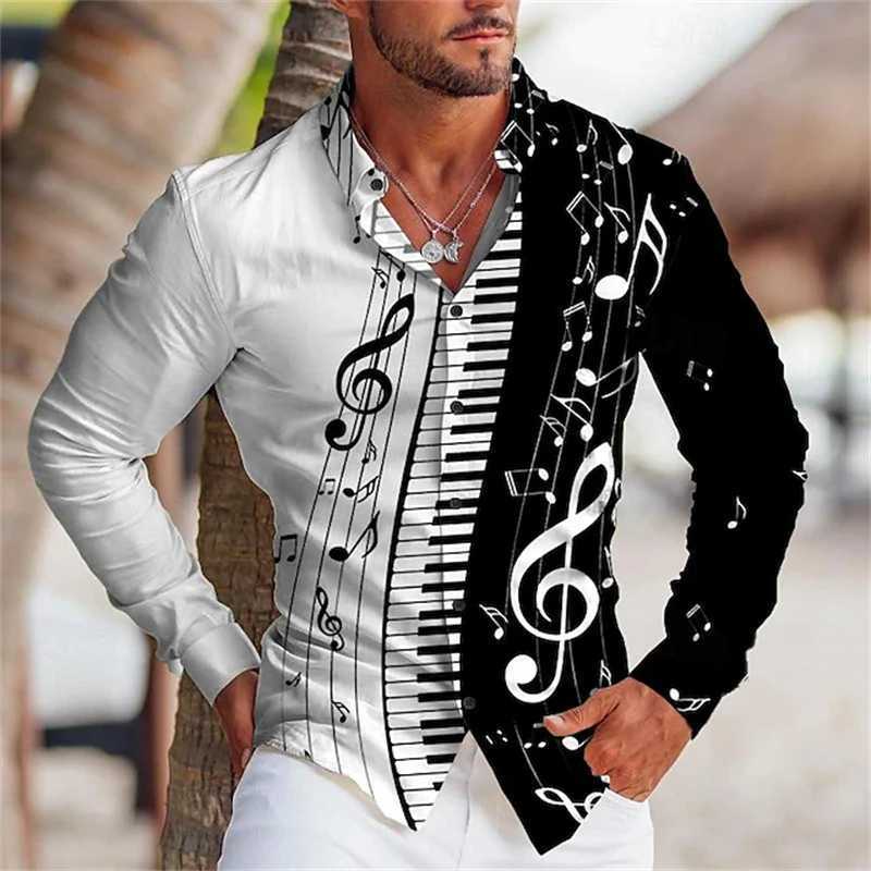 New Business and Leisure Mens LeFu 3D Printed Shirt Spring Formal Collar Long Sleeve Elastic Breathable Fabric 2024 W250312