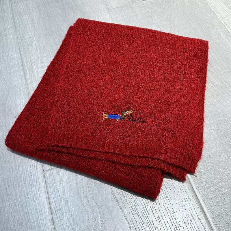 K105 Korean high-grade pure color wool scarf for women all-match new autumn and winter knitted shawl fashionable thick warm neck scarf