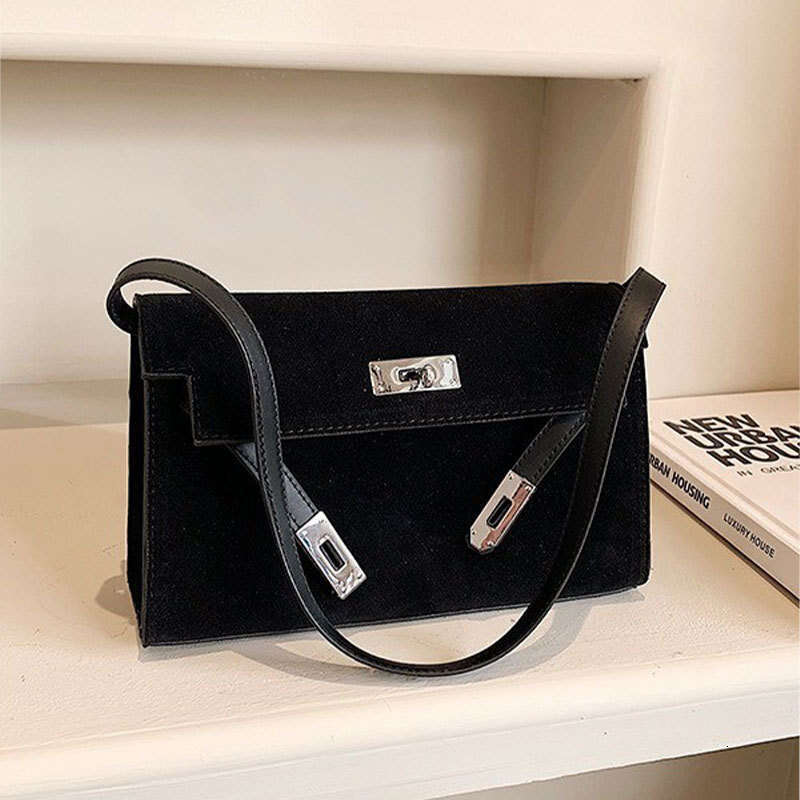 Women's Bags handbag Single shoulder women's autumn winter new item, frosted fashionable and versatile crossbody bag, large capacity work co