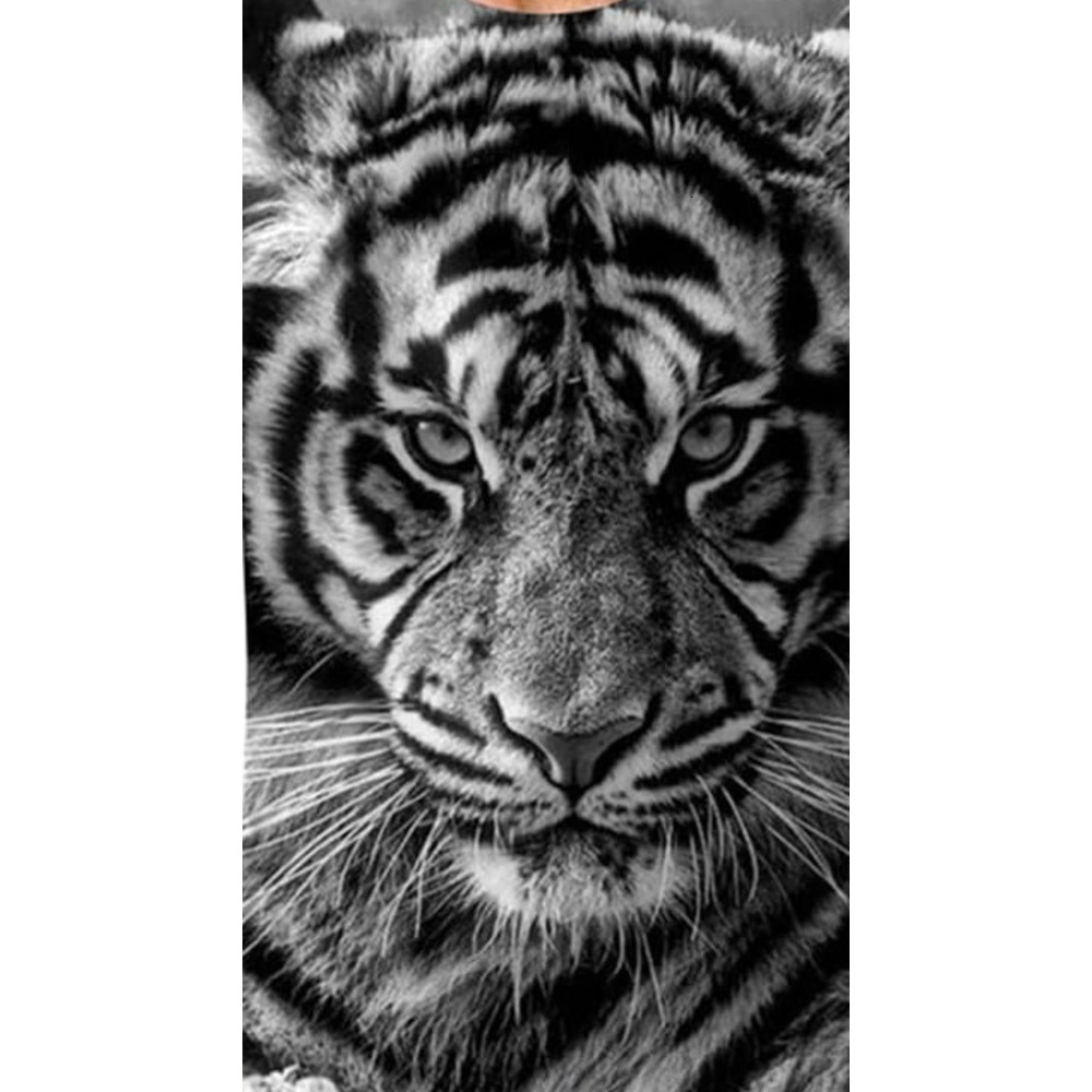 Mens T shirt Viking 3D Digital Print Hegemonic Tiger Head Pattern T-Shirt, Men's Summer Casual Tattoo Short Sleeve tee Casual tops summer clothes