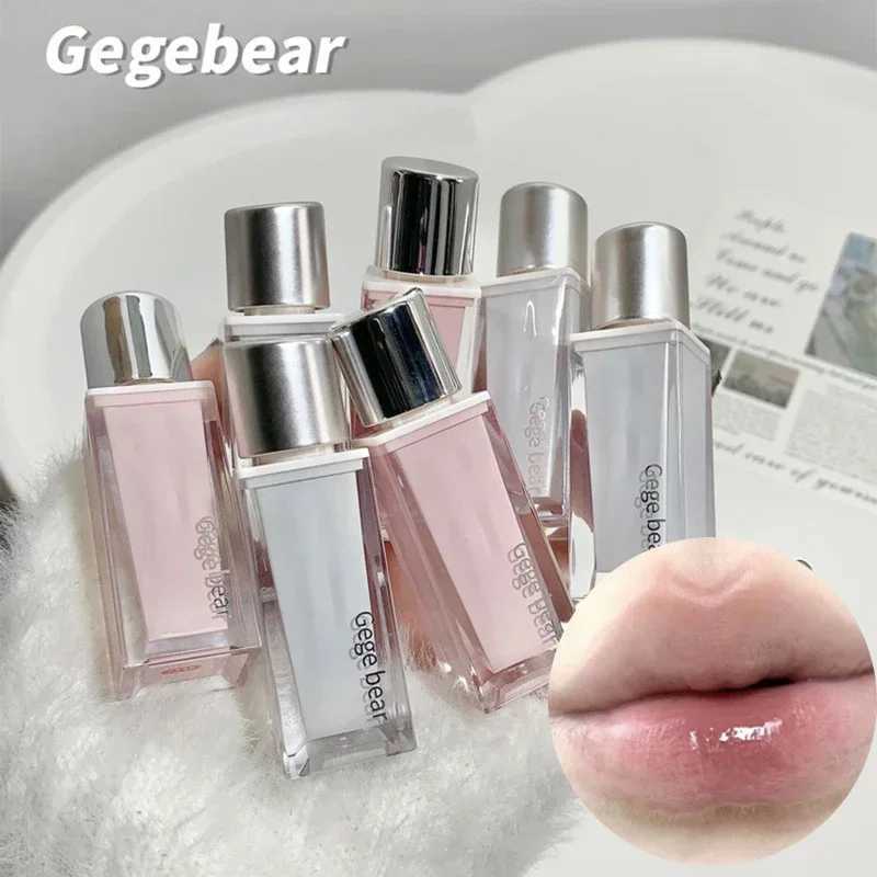 Water based matte lip color moisturizing gloss nude pink liquid lipstick non sticky cup mirror lip color female beauty cosmeticsXJ250312