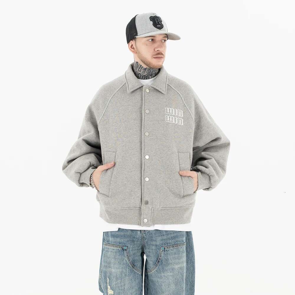 Superway Original Design Vintage Lapel Jackets Men's Winter Pocket Button Pullovers Solid Retro Streetwear Casual Baseball Coat