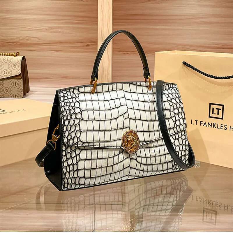 Women's New Genuine leather Versatile Tote Fashionable Shoulder Crossbody Bag Handbag