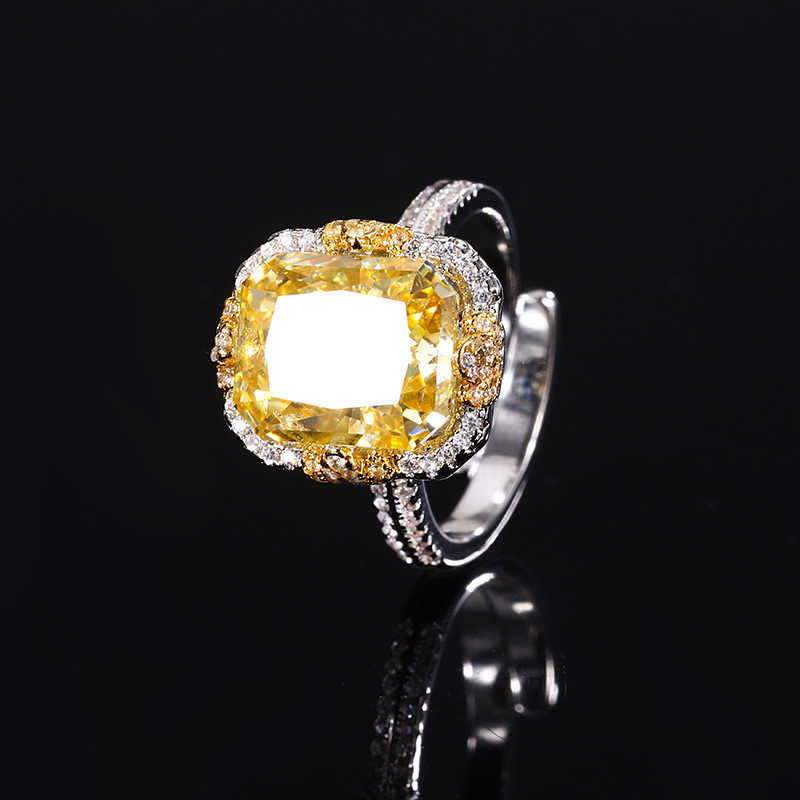 2024 New Zhuangsheng High Carbon Diamond Ice Flower Cutting Copper Inlaid Light Luxury Set Female Lead 10 * 12 W250312