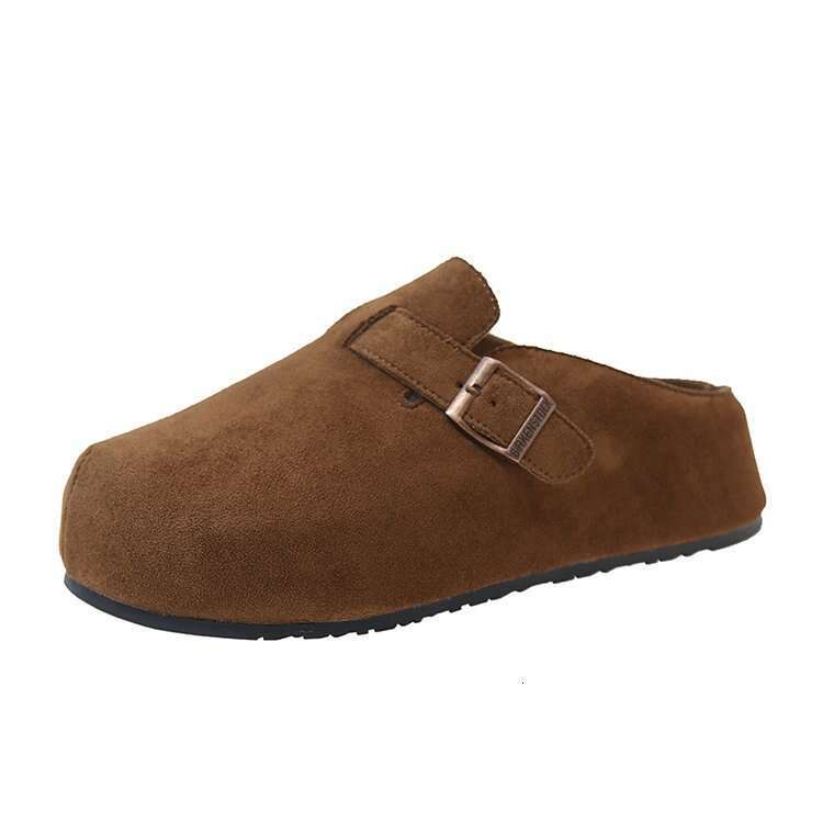 Thick soled Boken one foot lazy shoes, half toe slippers, women's 2025 spring/summer new style, Sen series interior height increasing slippers