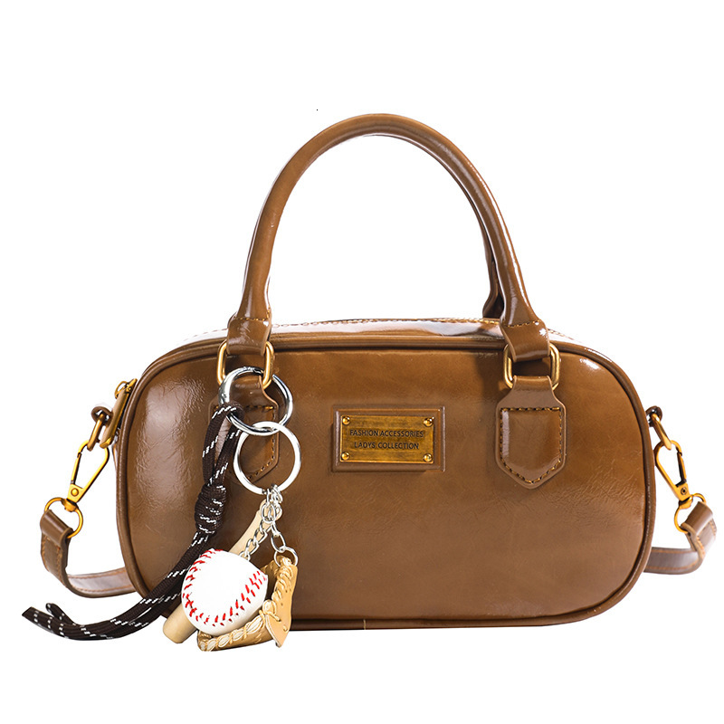 Bowling Korean Version Multifunctional Handbag 2025 New Large Capacity Storage Bag Fashion Designer Women s Commuting Shoulder Crossbody Bag Mini Hand