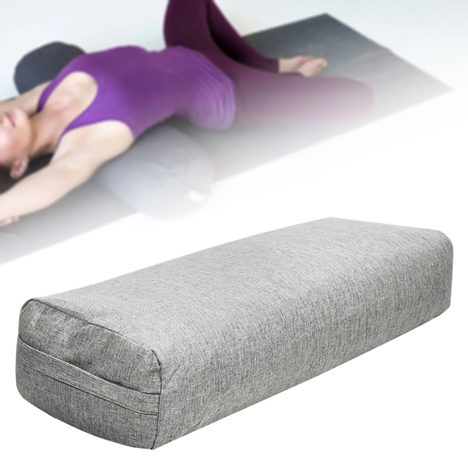 Yoga Bolster Pillow Versatile Support Cushion with Carry Handle Poses Modification Meditation Yoga Prop for Restorative Yoga 250312bj - view 5