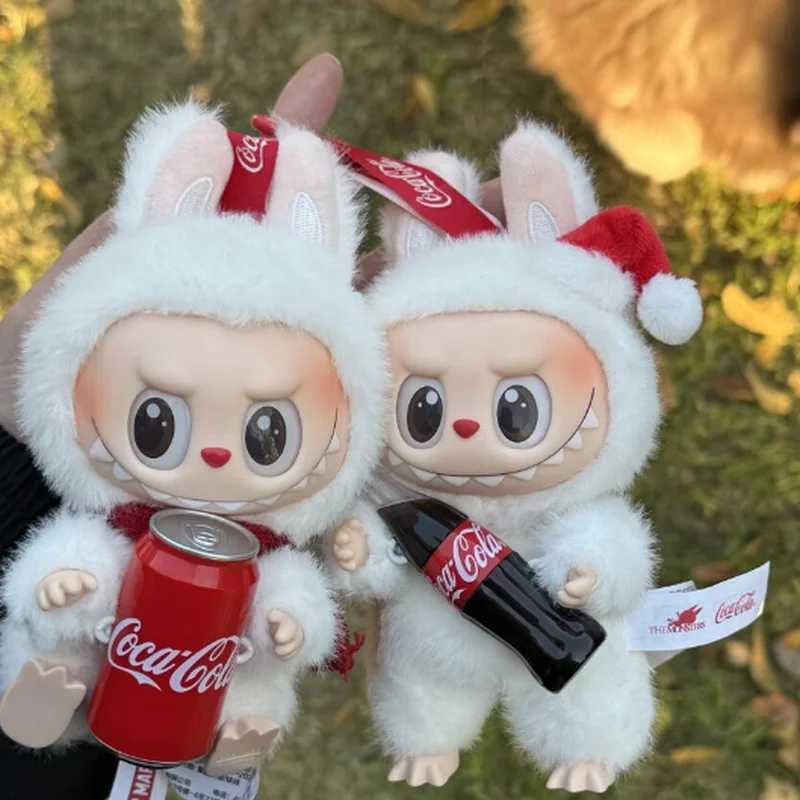 Monster Cola Series Blind Pendant Kawaii Labubu Keychain Birthday Gift Childrens Toy Mystery Box