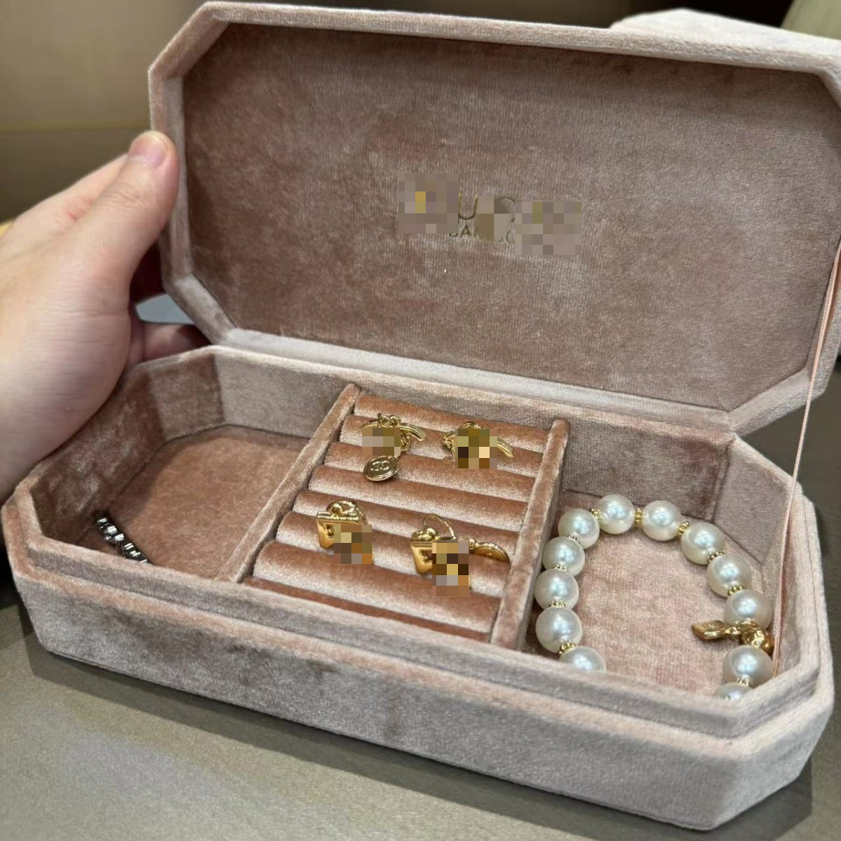 Jewelry Storage Box Beauty Velvet Jewelry Box Vanity Box