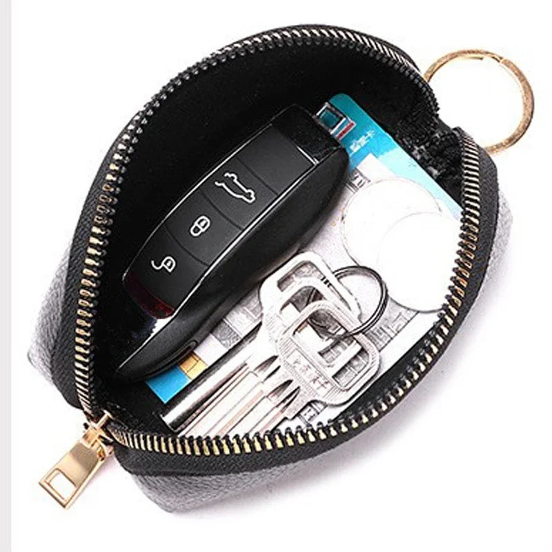 PU Leather Business Keys Case for Men Women Key Holder Organizer Purse Wallet Unisex Multifunctional Mini Bag Fashion Pocket 250311