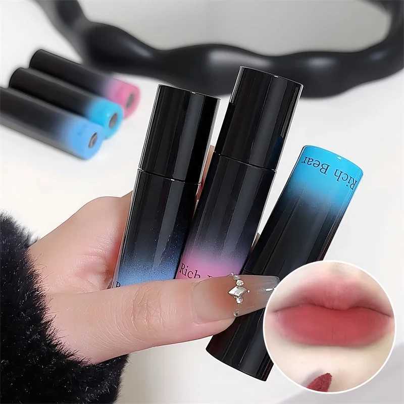 Matte lipstick Matte velvet mouse Grey pink lipstick waterproof durable stick free cup sexy red lip color Korean lipstick makeup W250312