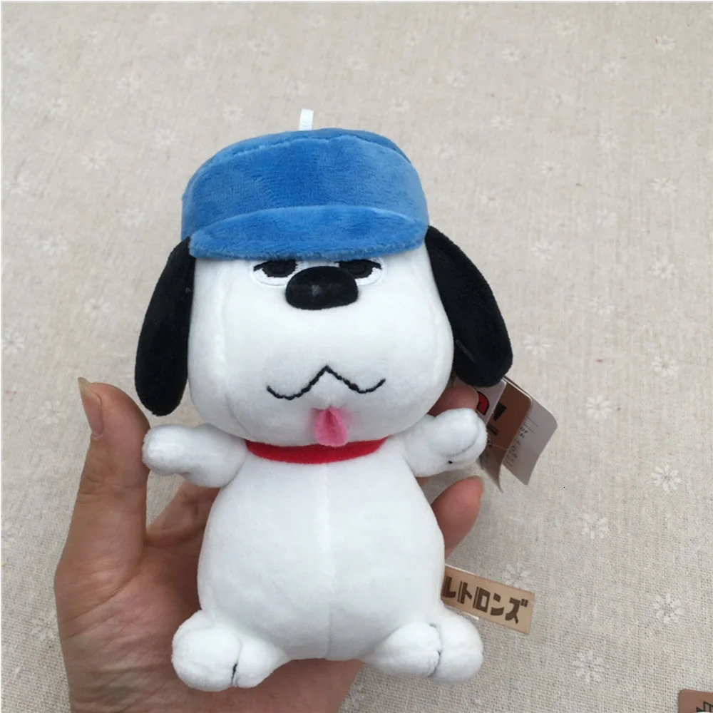 MINISO Plush Ornaments Fluff Soft Bead Chain Bag Pendant Charlie Brown Cute Stick Out Tongue Cotton Stand Dog Boy Girl 250311