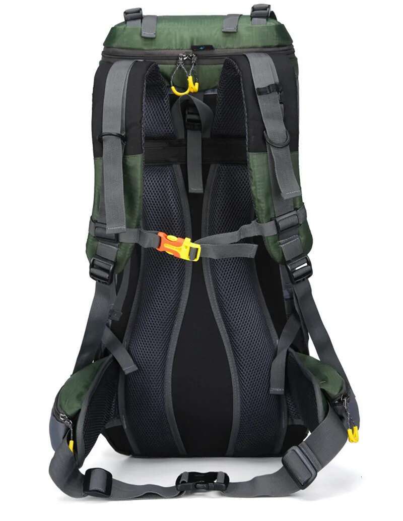 2025 New 60 Liter Outdoor Sports Camping Travel Mountaineering Hiking Waterproof Rain Cover Backpack