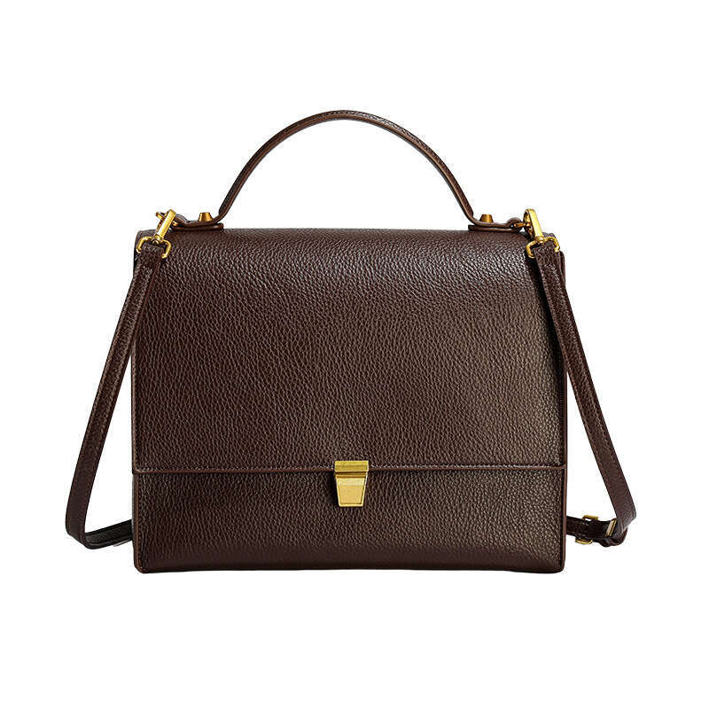 Women's Bags handbag Shoulder autumn and winter fashion minimalist women's large capacity lychee patterned leather crossbody bag, high-end s
