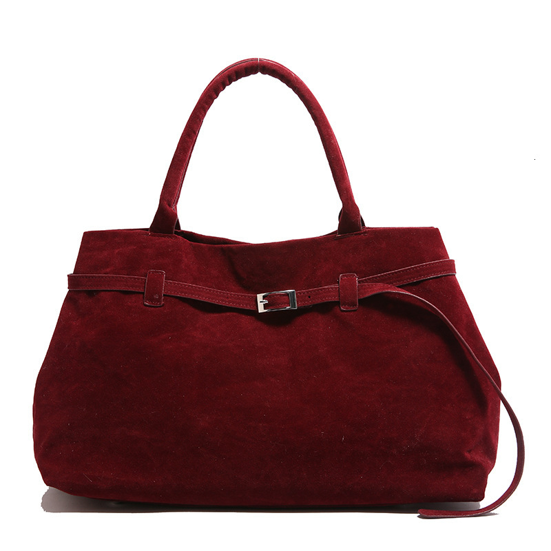 Large Capacity Storage Bag Fashionable Multifunctional Suede Handbag Trendy Designer High end Women s Shoulder Bag Crossbody Bag Light Luxury Wallet A
