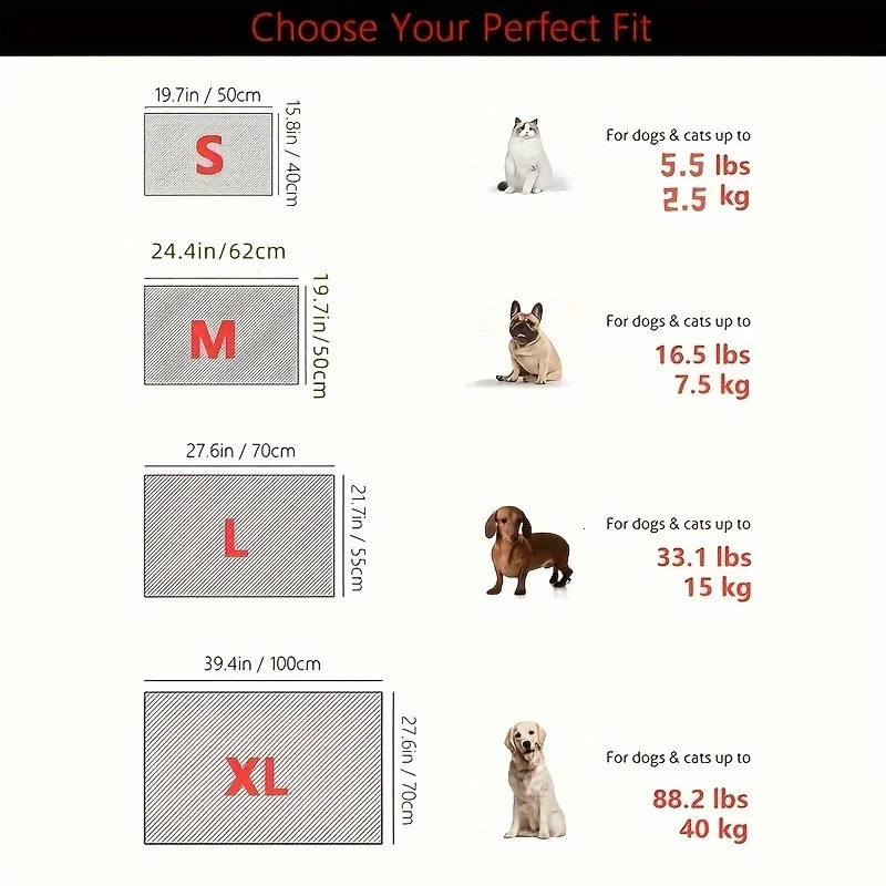 40inch Breathable Self-Cooling Pet Mat for Dogs and Cats - Summer Comfortable Sleep Pad with Ice Silk Technology 250311
