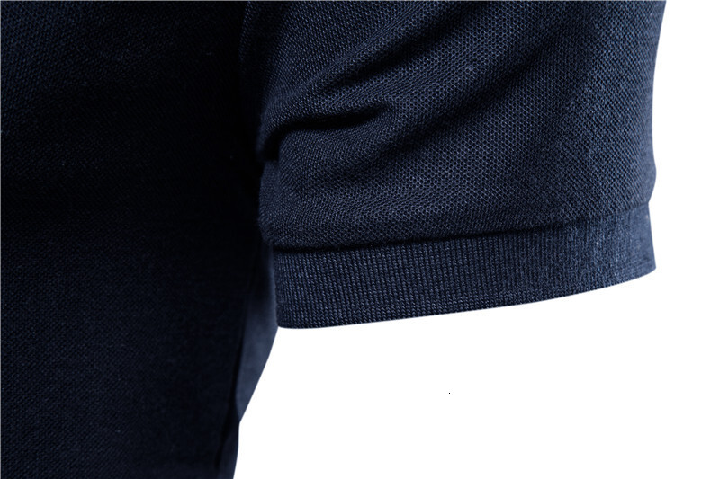 polo shirt short sleeve summer lapel casual men's European solid color top tracksuit
