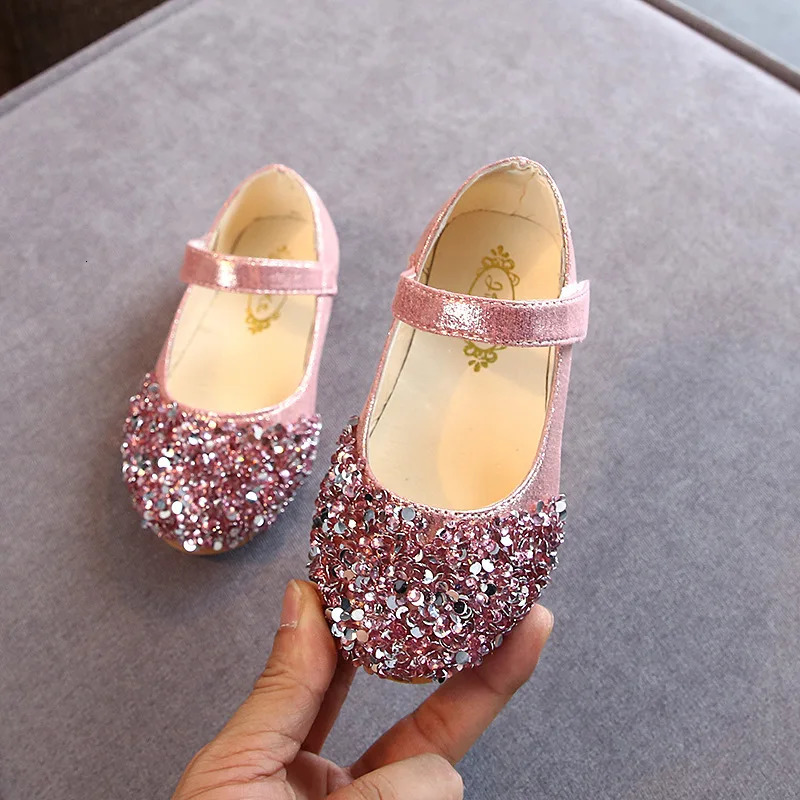 Spring Children Shoes Girls Princess Shoes Glitter Children Baby Dance Shoes Casual Toddler Girl Sandals 250311