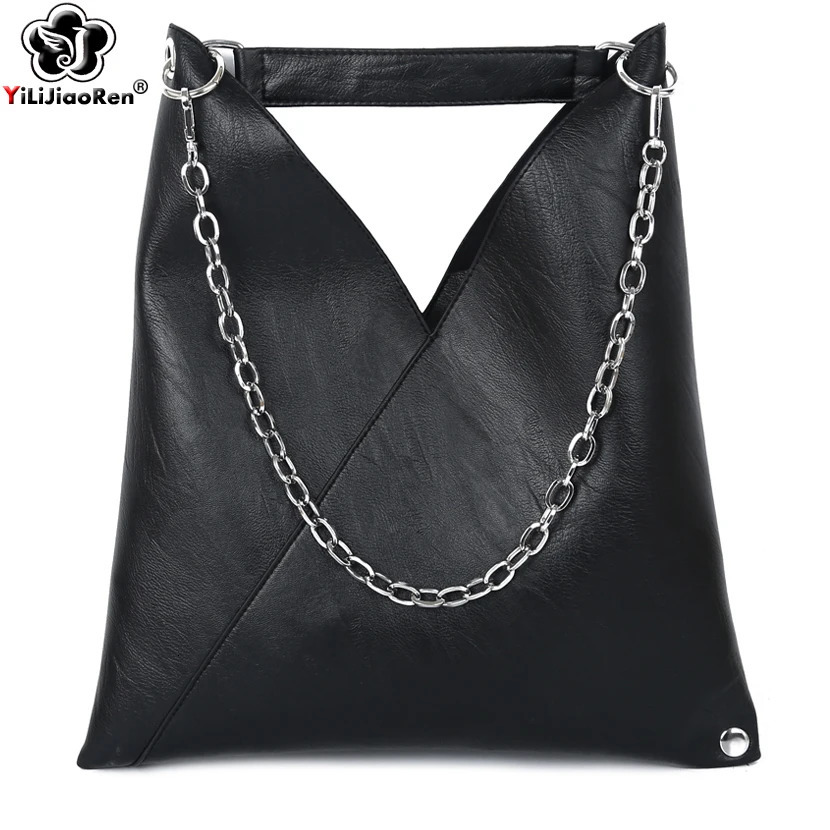 Fashion womens leather handbag designer large capacity simple chain shoulder bag 250304