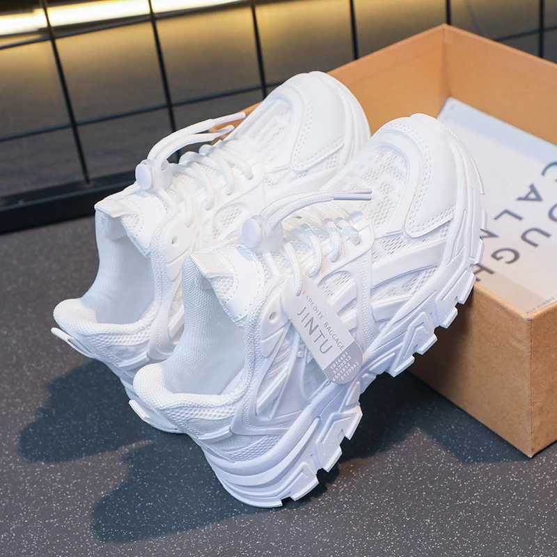 Girls Sneakers 2024 Children Casual Shoes Mesh Platform Designer Tennis Sneaker 6 To 12 Years Kids Sports Shoe for Girl Z250312