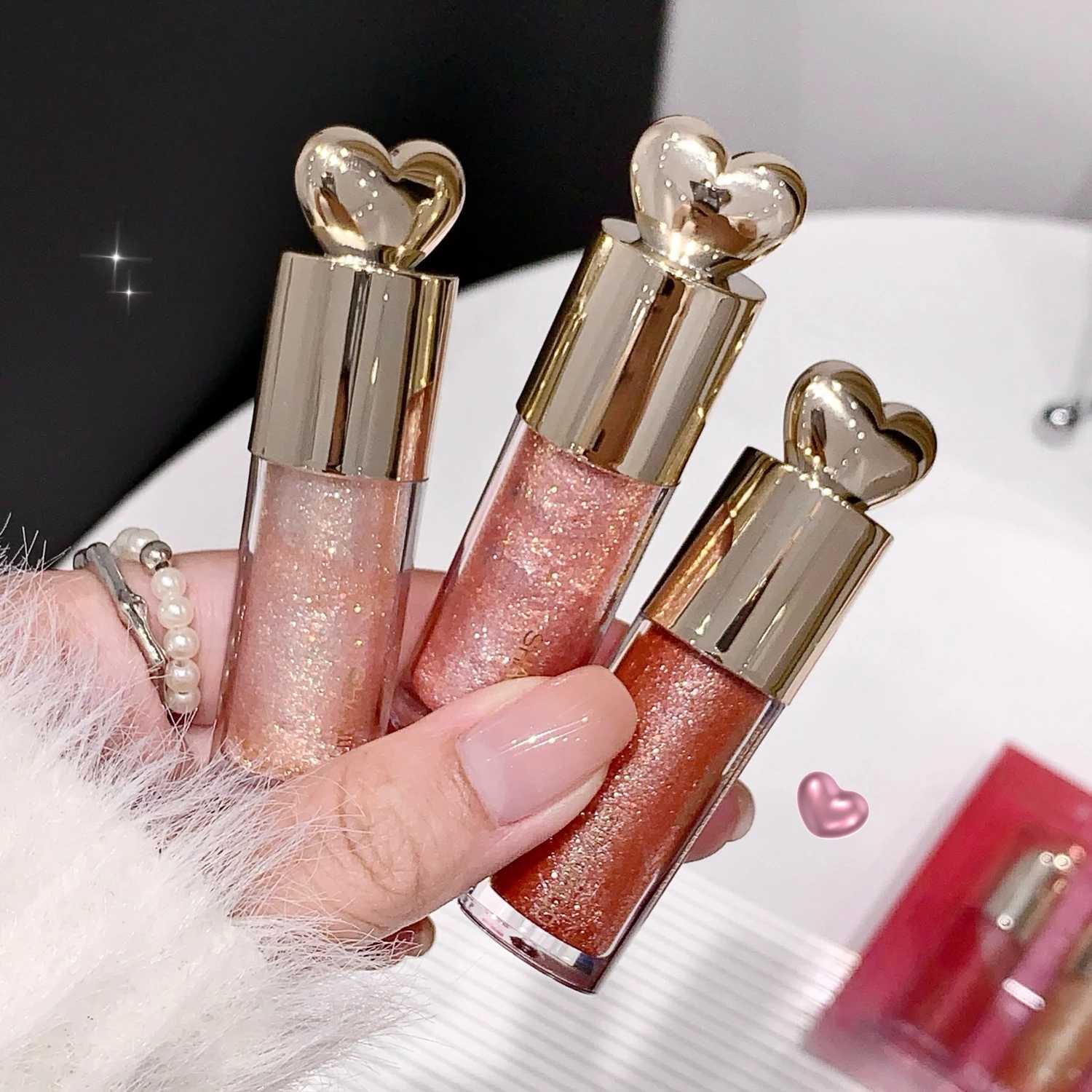 Watery Glossy Color Burst Lip Nectar Lovely Little Shaved Ice Lip Dew Fine Glitter Lip Gloss Water Gloss Lip Mirror Lip GlazeXJ250312